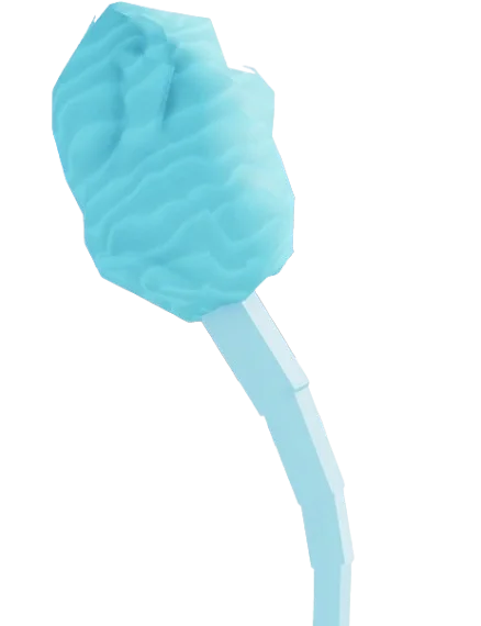 Blue Cotton Candy Tree artwork